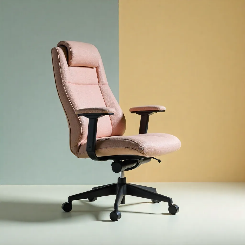 Stylish home office with ergonomic desk and chair