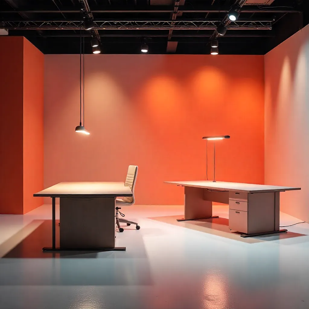 Elegant office space with ergonomic furniture